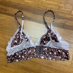 Aerie Floral Lace Trim Bralette Womens Size Medium Soft Non-Padded Wireless Bra Photo 1