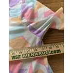 LuLaRoe  T Shirt Size Medium‎ Swing Tunic Shirt Short Sleeve Geometric Stretch Photo 4