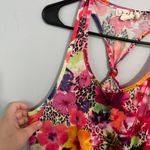 OP Floral & Leopard Print Racerback Swimsuit Cover Up Dress Women’s Size Medium Photo 1