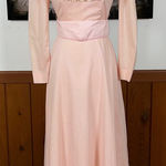 Nostalgic Vintage 1970s Kveta Sherman Oaks Swiss Dot Maxi Dress! Size 6 Photo 0