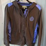 Ralph Lauren Vintage Active Button Navy Royal Blue Hoodie Jacket Size XL Photo 0
