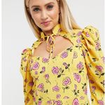 John Zack Cutout Neck Skater Floral Mini Dress Photo 1