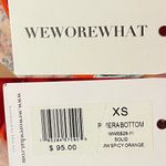 We Wore What Riviera Bikini Bottom Spicy Orange High Waist Self Tie Swim XS NWT Photo 5