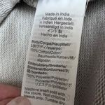 J.Crew Women's Gray / White Eyelet Hem Sweatshirt Top Long Sleeve Size M Photo 10