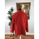Old Navy  Pea Coat XL Pocket Long Sleeve Wool Blend Double Breasted Red Pocket Photo 5