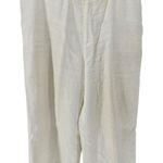 Ralph Lauren Lauren Linen Cropped Pants Women's Size 16 Off White Photo 0