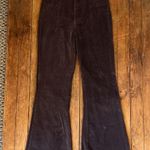 Miss Love Women’s high waisted flare leg Brown Corduroy Pants size medium Photo 1
