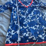 Boden Lilian Kaftan Blue Swim Cover Tunic Top Women's Size 12 Beach Resort Wear Photo 7