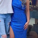 Sherri Hill Blue Prom Dress Photo 0