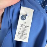 Kate Spade  Tea Garden Dot Dress Women's‎ Size 12 Blue Polka Dot V-Neck Retro Photo 7