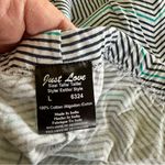 Just Love  Chevron Striped Pants - Black, White, Teal (716) Photo 3