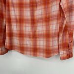 Duluth Trading Co Duluthflex Sidewinder Shirt Orange Plaid Zip Pockets Size XS Photo 6