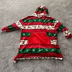 Rudolph Christmas Fuzzy Fleece Hoodie SIZE L Red Size L Photo 0
