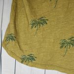 Anthropologie Pilcro Palm Tree Print Mustard T-Shirt Size S Photo 9