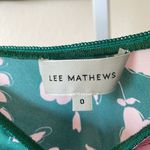 Lee Mathews 100% silk designed in Australia gorgeous floral slip skirt Green Size 0 Photo 3