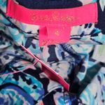 Lilly Pulitzer Malorie High Rise Stretch Pants Party in Paradise Navy Multi 4 Photo 3