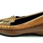 Bellini Womens Loafer Embellished Moc Toe Slip Ons Brown Size 8.5 Photo 1
