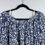 Lilly Pulitzer NEW  Nevie Off-the Shoulder Oyster Bay Blue Top Blouse Size S Boho Photo 5