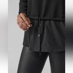 Athleta  Women's Gallery Hoodie Top in Black Size Medium Photo 3