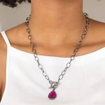 Paparazzi Necklace ~ So Sorority - Pink Photo 0