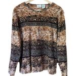 st. john's bay St. John’s Bay petite baroque floral print top size LP Photo 0