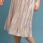 Anthropologie Sabina Musayev Cream Midi Skirt 14 Silver Photo 1