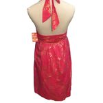 Candie's NEW Juniors Hot Pink Empire Waist Halter Dress Metallic Accents Size 3 Photo 8