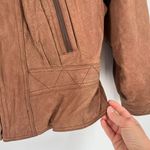 wilson's leather Vintage  Womens Genuine Leather Insulated Aviator Jacket Brown XL Photo 3