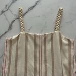 Alexis  Dimma Striped Linen Mini Dress with Braided Belt Sz S Resort wear coastal Photo 5