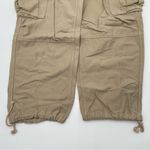 Aritzia TNA Surplus Division Cargo Pants Tan Beige Sz 4 High Rise Tie Ankle Photo 6