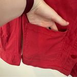 Sanctuary | Red Worn In Chore Coat Button Front Size Medium Photo 2