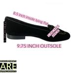 VINTAGE 1990'S VANELI BLACK VELVET & LEATHER "YORKIE" LOAFERS (6.5) Photo 12