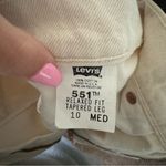 Levi's 551 Jeans White Denim 10 Med Relaxed Fit Vintage 1990's USA Women’s Photo 6