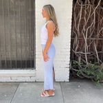 Olive & Oak  baby blue ribbed midi pencil skirt sz xs Photo 2