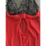 Avidlove Lace Babydoll Chemise Small Dark Red Sheer Mesh Halter Deep V Slip Dress Photo 9
