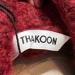 Thakoon Cropped Ripped Burgundy Turtleneck Sweater Womens Size XS KN17 Red Photo 9