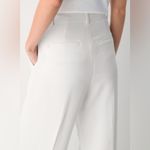 Wilfred Effortless Pant High Rise Wide Leg Trousers White Size 10 Photo 5