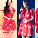 NWOT Valentino heart print dress SIZE 6 Red Photo 6