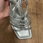 Marc Fisher | Silver Strappy Block Heels Photo 3