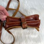 Handmade  Brown Leather Small Saddlebag Crossbody Photo 3