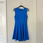 Diane Von Furstenberg  Jeannie Electric Blue Fit and Flare Mini Skater Dress 6 Photo 3
