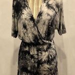One Clothing tie-dye romper black and gray size md Photo 0