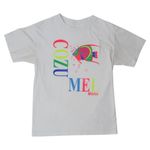 Vintage 90s Cozumel Mexico Neon Fish Shirt White Photo 1