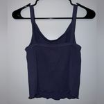 Old Navy NWOT Fitted Cropped Lettuce-Edge Rib-Knit Tank Photo 1