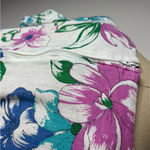 New Look Vintage New Looks 80s Floral Dress A line Flare 100% Cotton Size 14 Photo 9