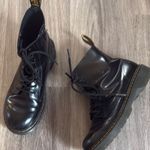 Dr. Martens  Black Leather Combat Boots 7L 6 M Photo 0