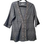 Soft Surroundings Beatrice Jacket Beaded Cardigan
Open Front Sz large 2CB36 Gray Photo 0