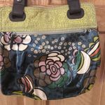Fossil Large Wax Canvas Key-Per Shoulder Bag Tote Floral Print Pockets 15X14 BIG Photo 2