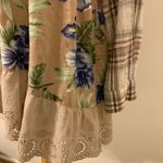 Giddy Up Glamour Plaid Floral Button Up Top Medium Photo 4