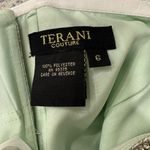 Terani Couture  Formal Dress Strapless Beaded Teal and Gold  Photo 5